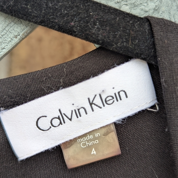 Calvin Klein Black Pleated Dress - Picture 3 of 12